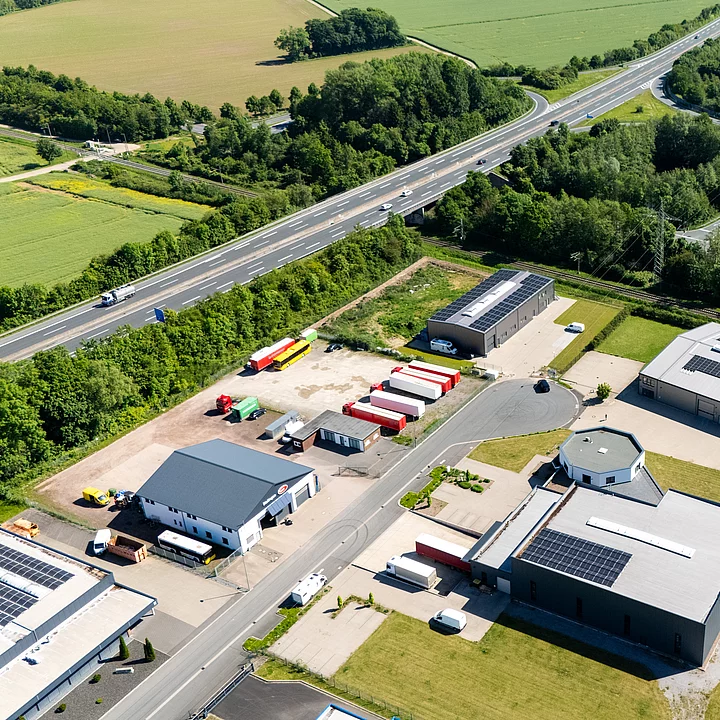 Ansicht der Autobahnanbindung